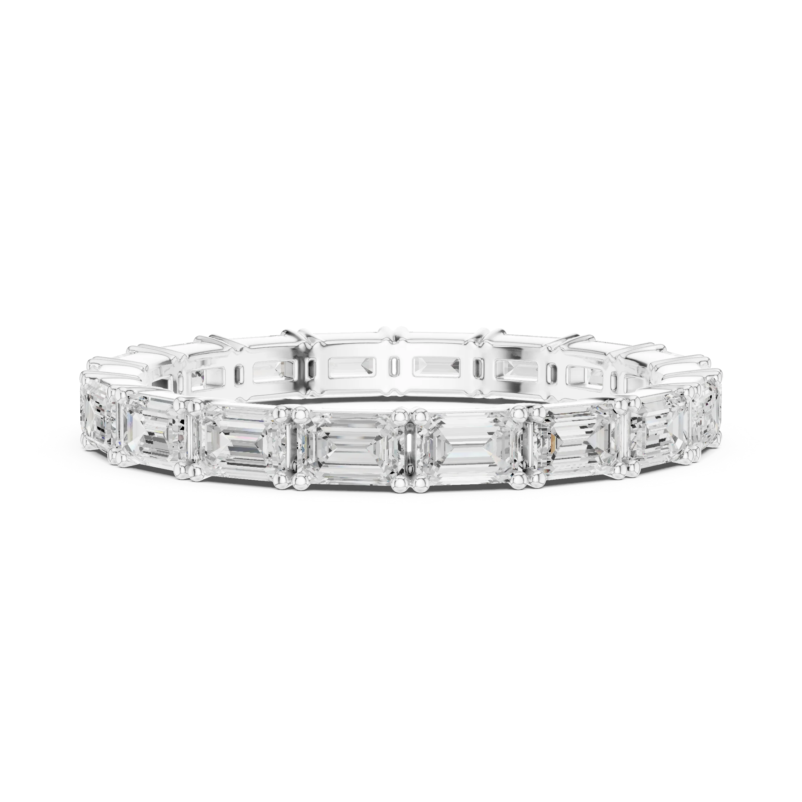 Emerald Diamond Eternity Band