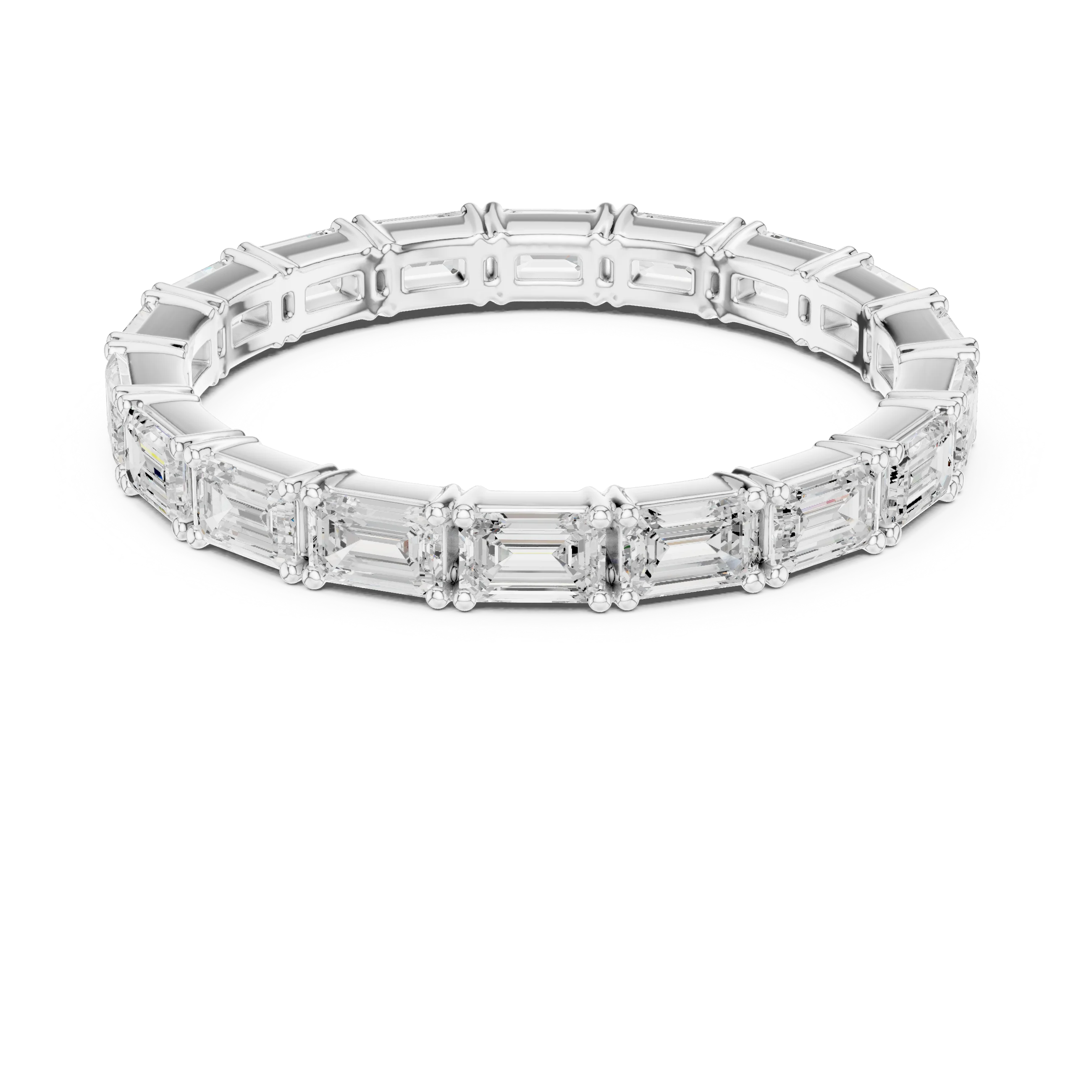 Emerald Diamond Eternity Band