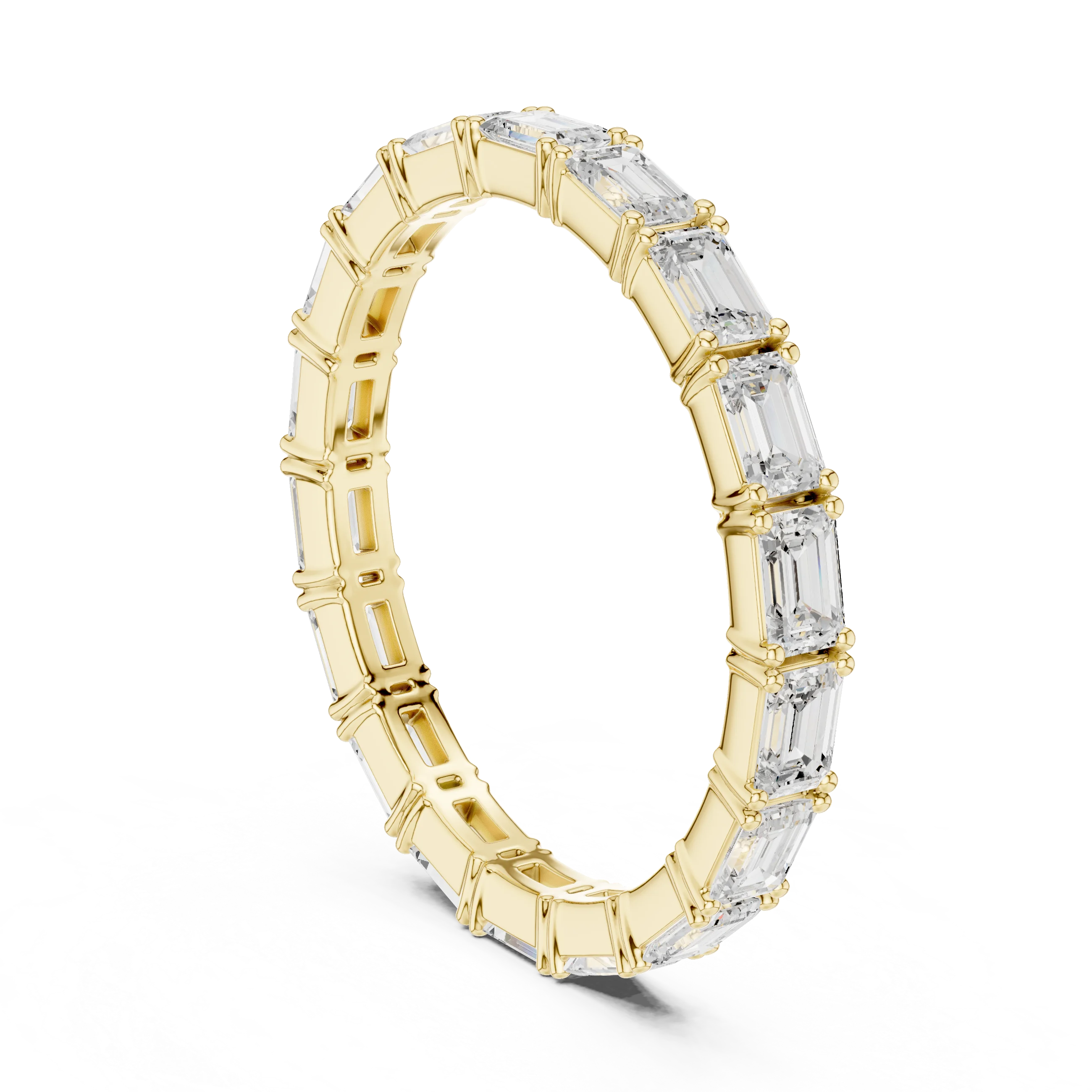 Emerald Diamond Eternity Band