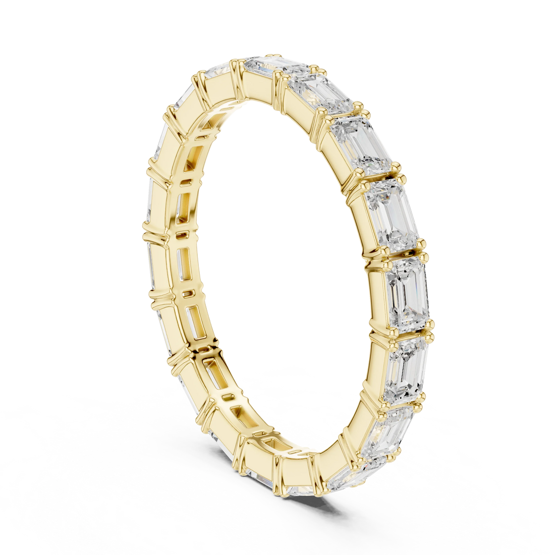 Emerald Diamond Eternity Band