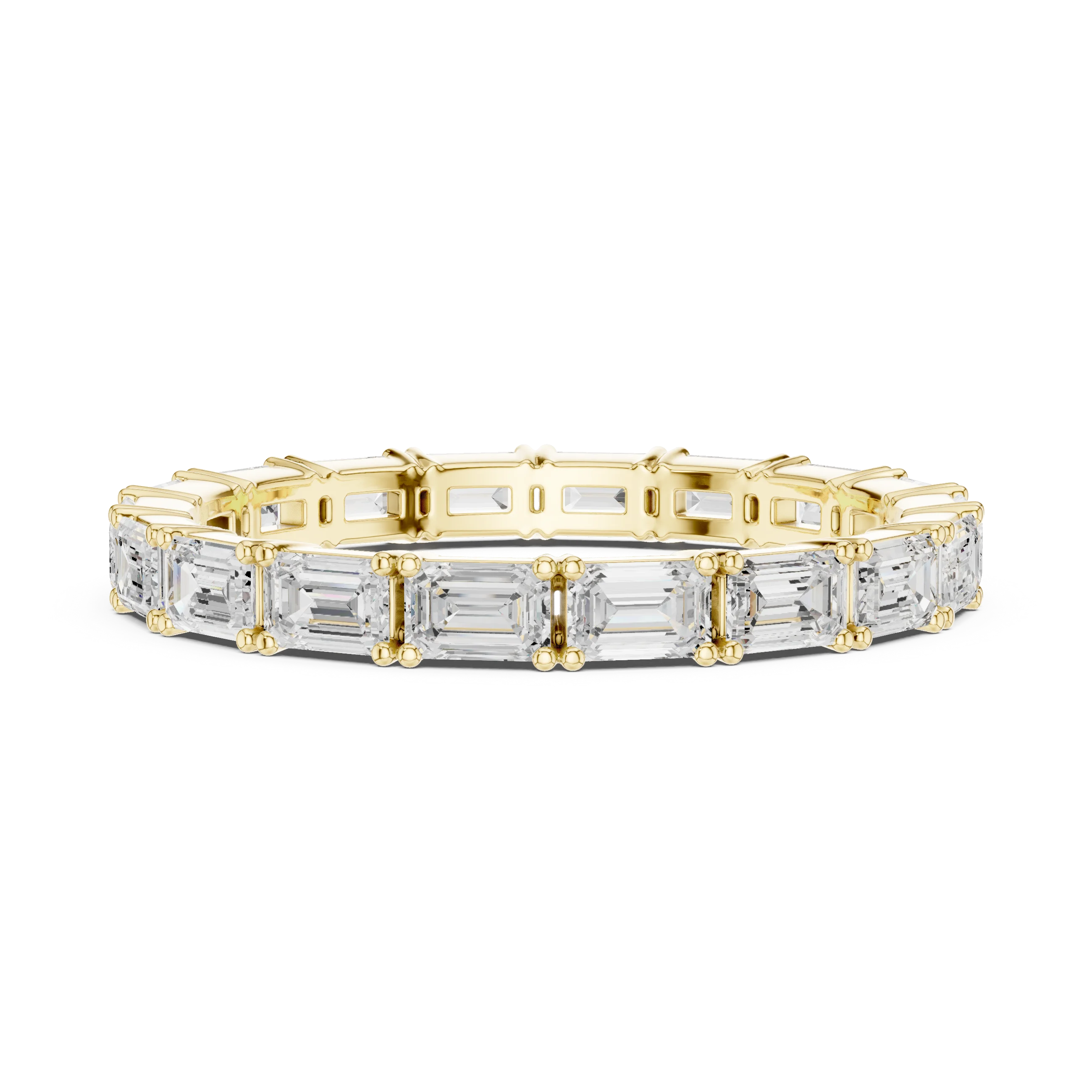 Emerald Diamond Eternity Band