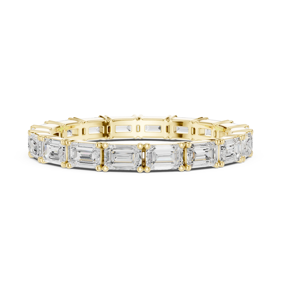 Emerald Diamond Eternity Band