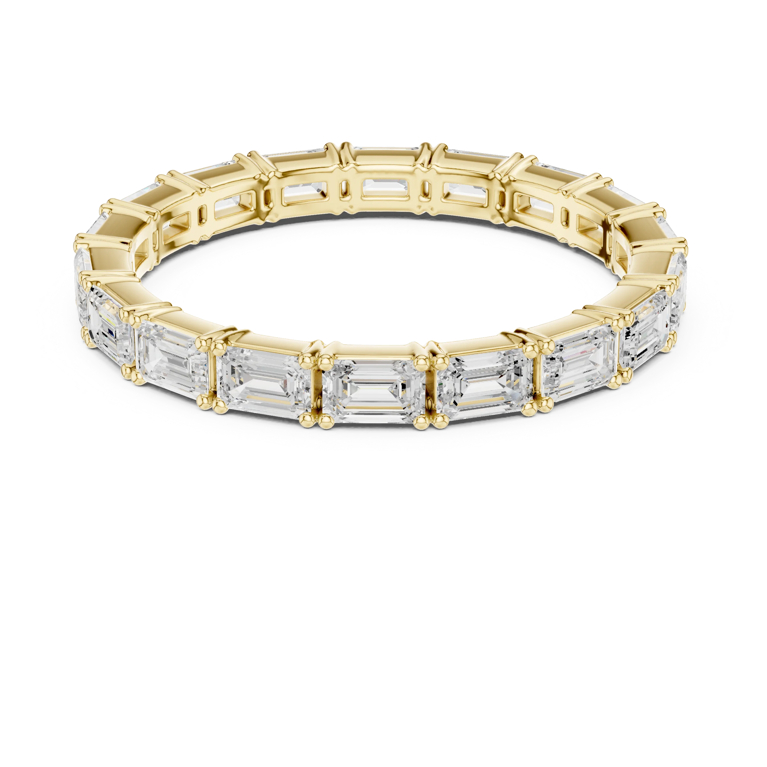 Emerald Diamond Eternity Band