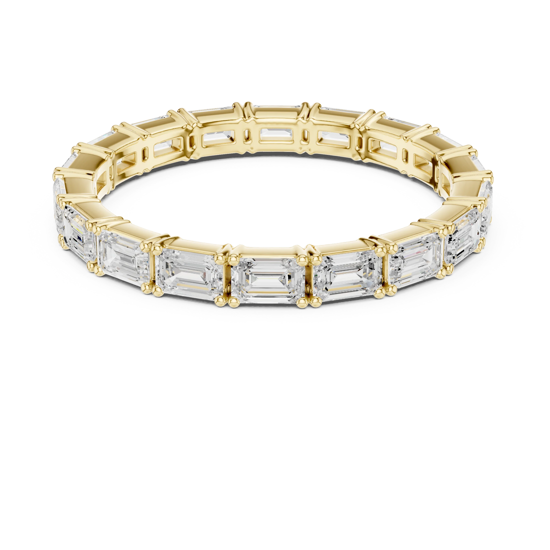 Emerald Diamond Eternity Band