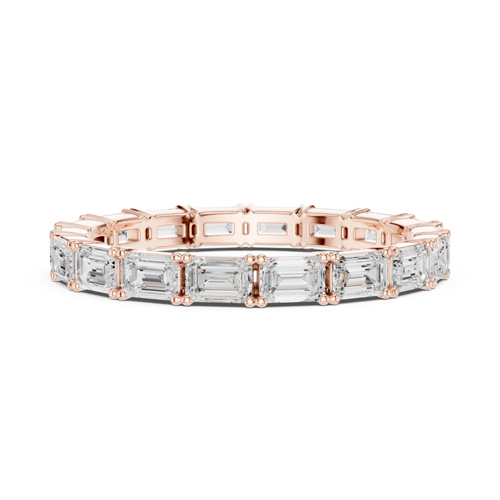 Emerald Diamond Full Eternity Band