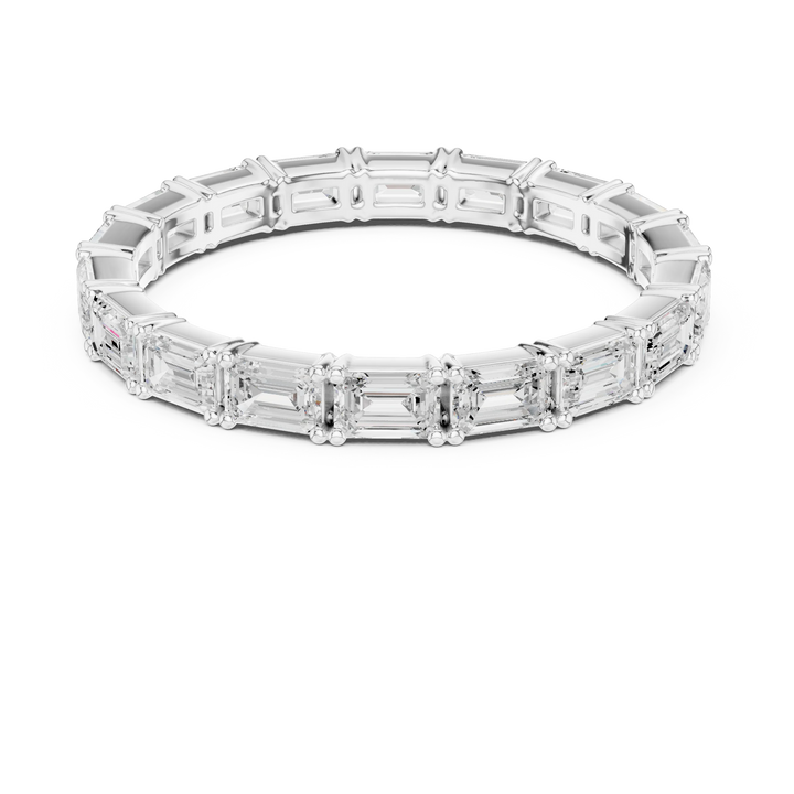 Emerald Diamond Full Eternity Band