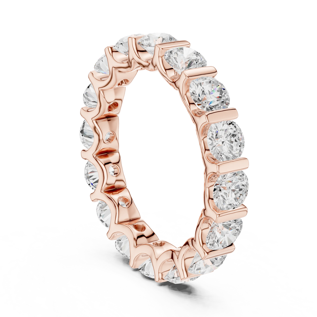 Round Diamond Eternity Band