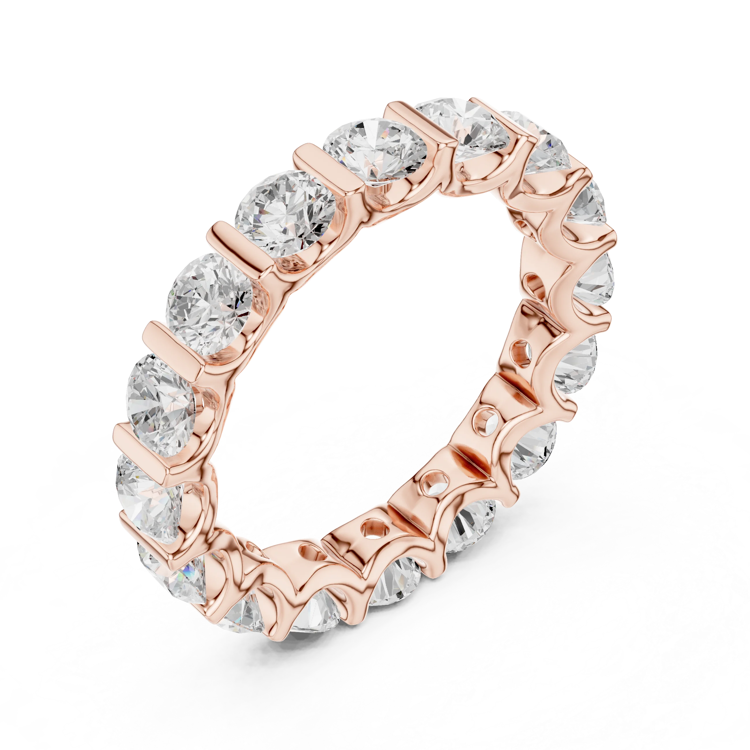 Round Diamond Eternity Band