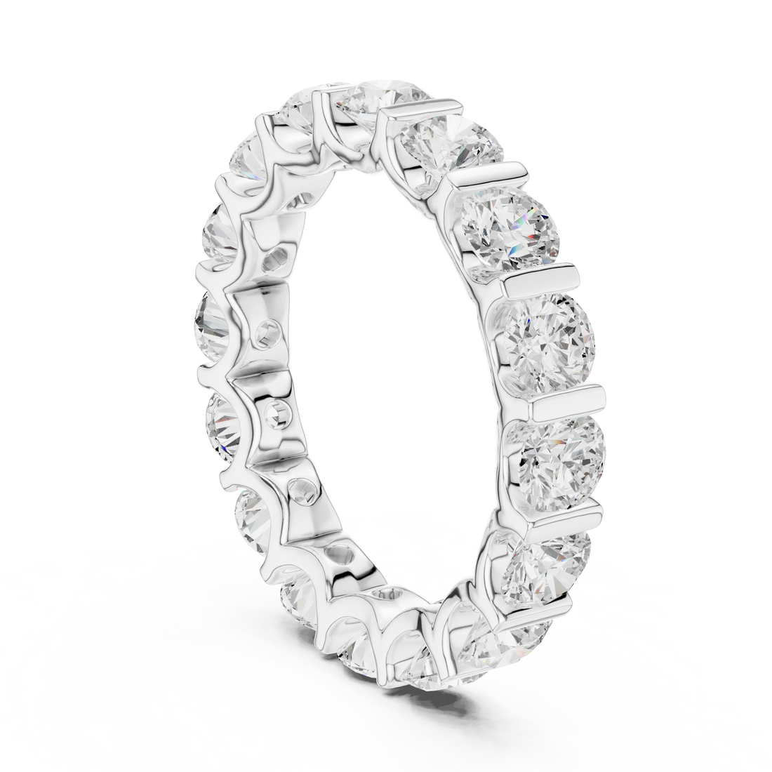 Round Diamond Eternity Band