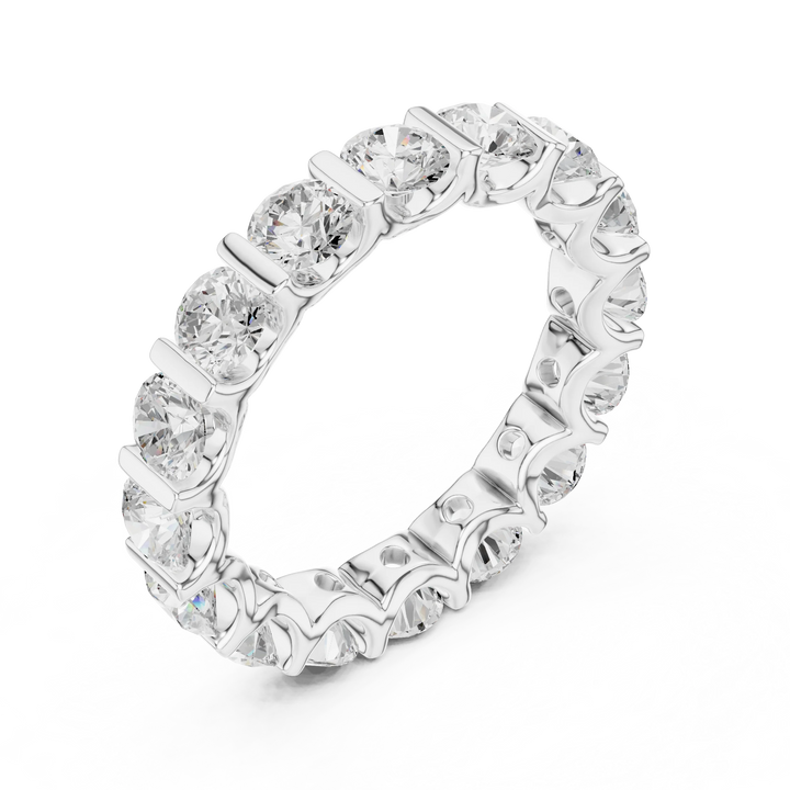 Round Diamond Eternity Band