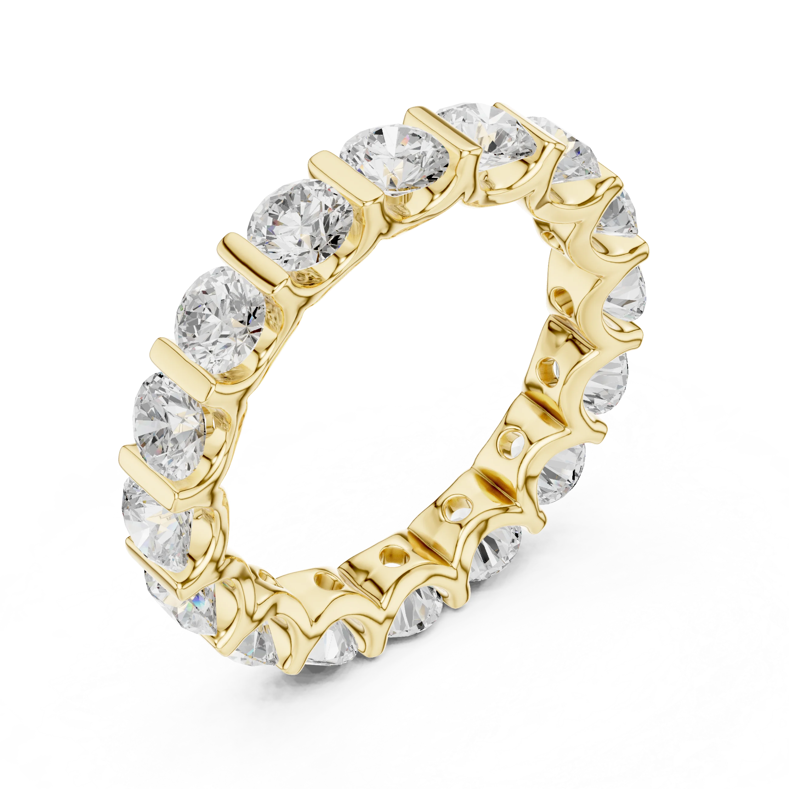 Round Diamond Eternity Band