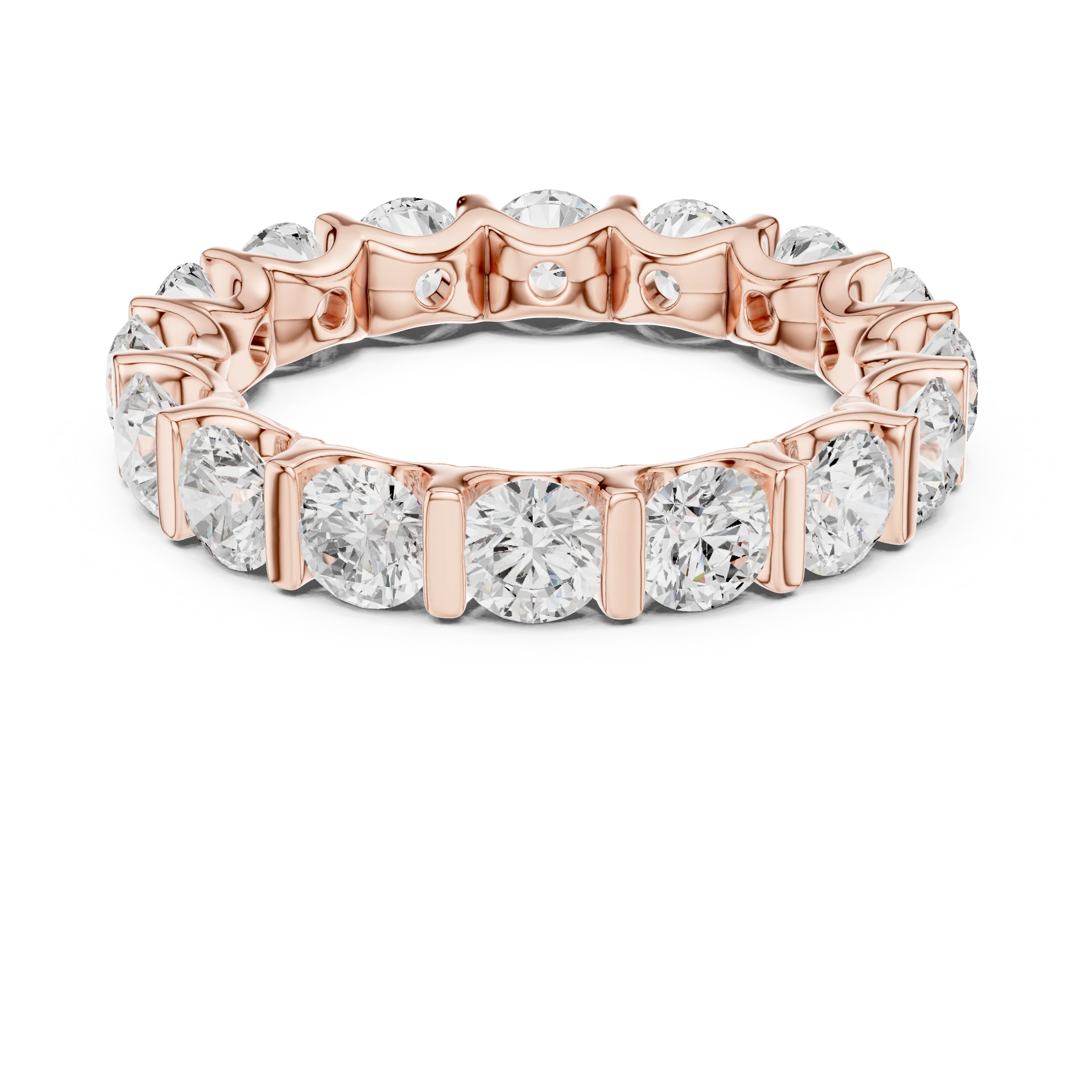Round Diamond Eternity Band