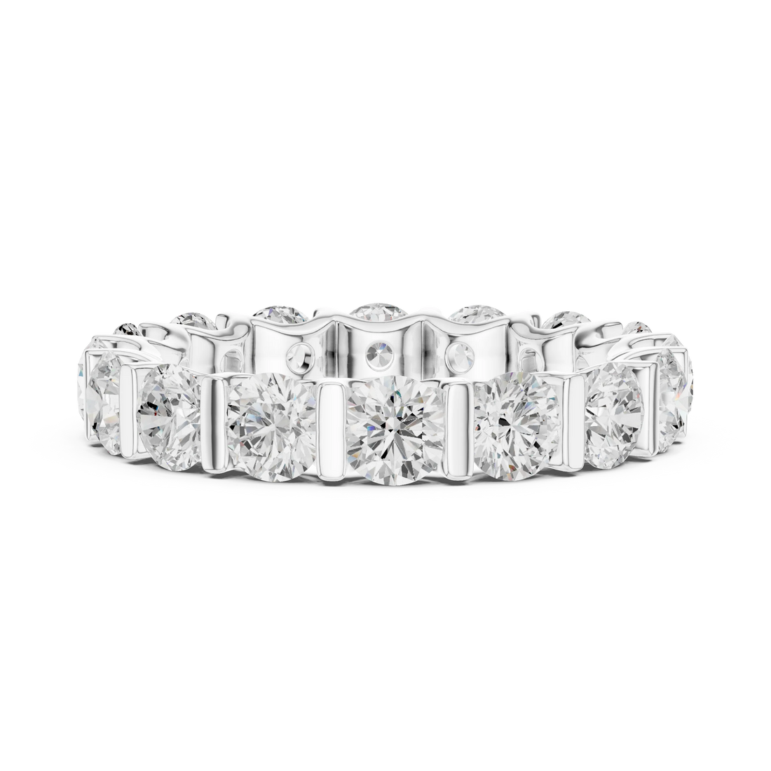 Round Diamond Eternity Band