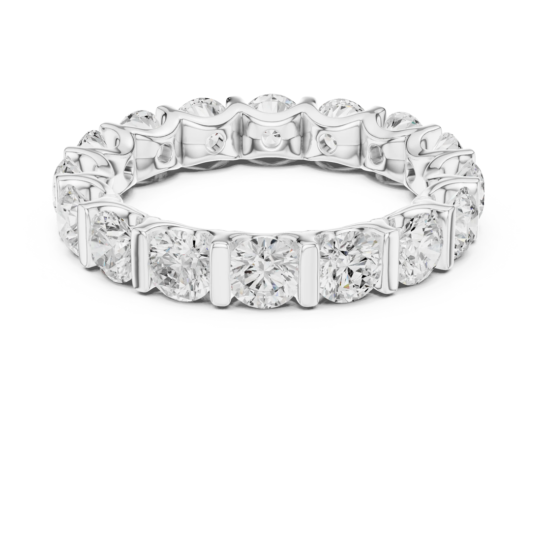 Round Diamond Eternity Band