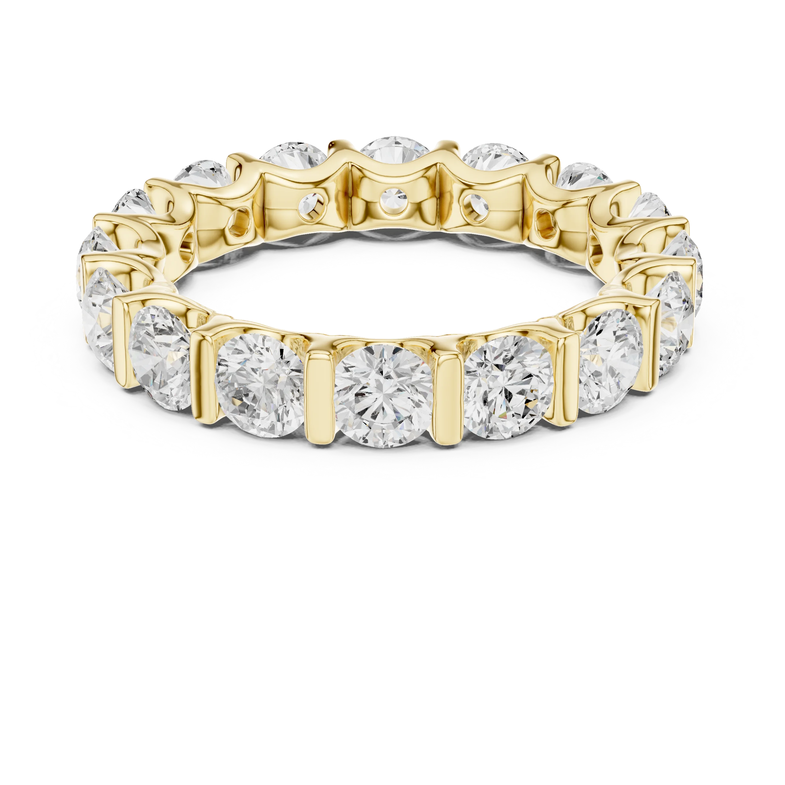 Round Diamond Eternity Band