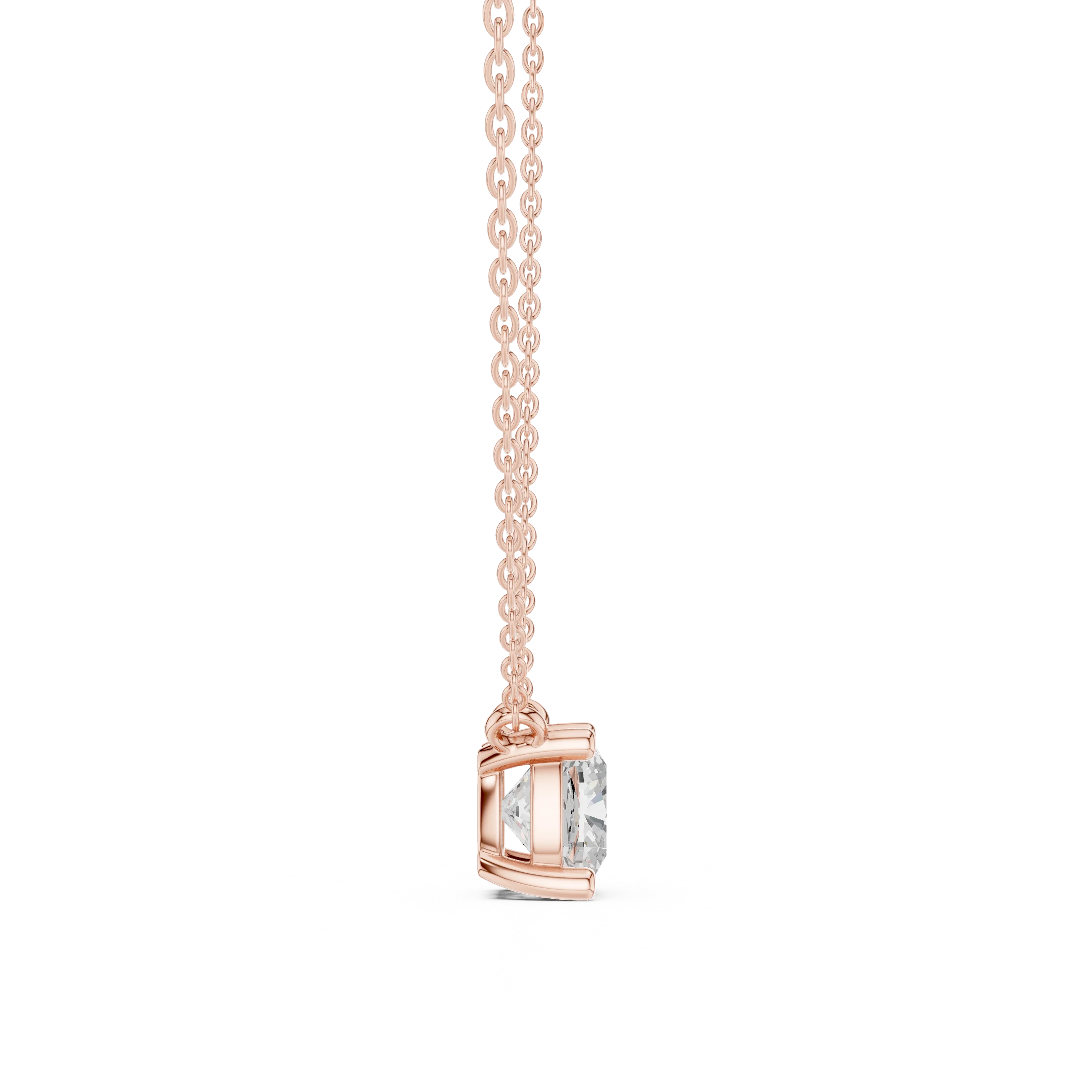Cushion Grace Solitaire Diamond Pendant