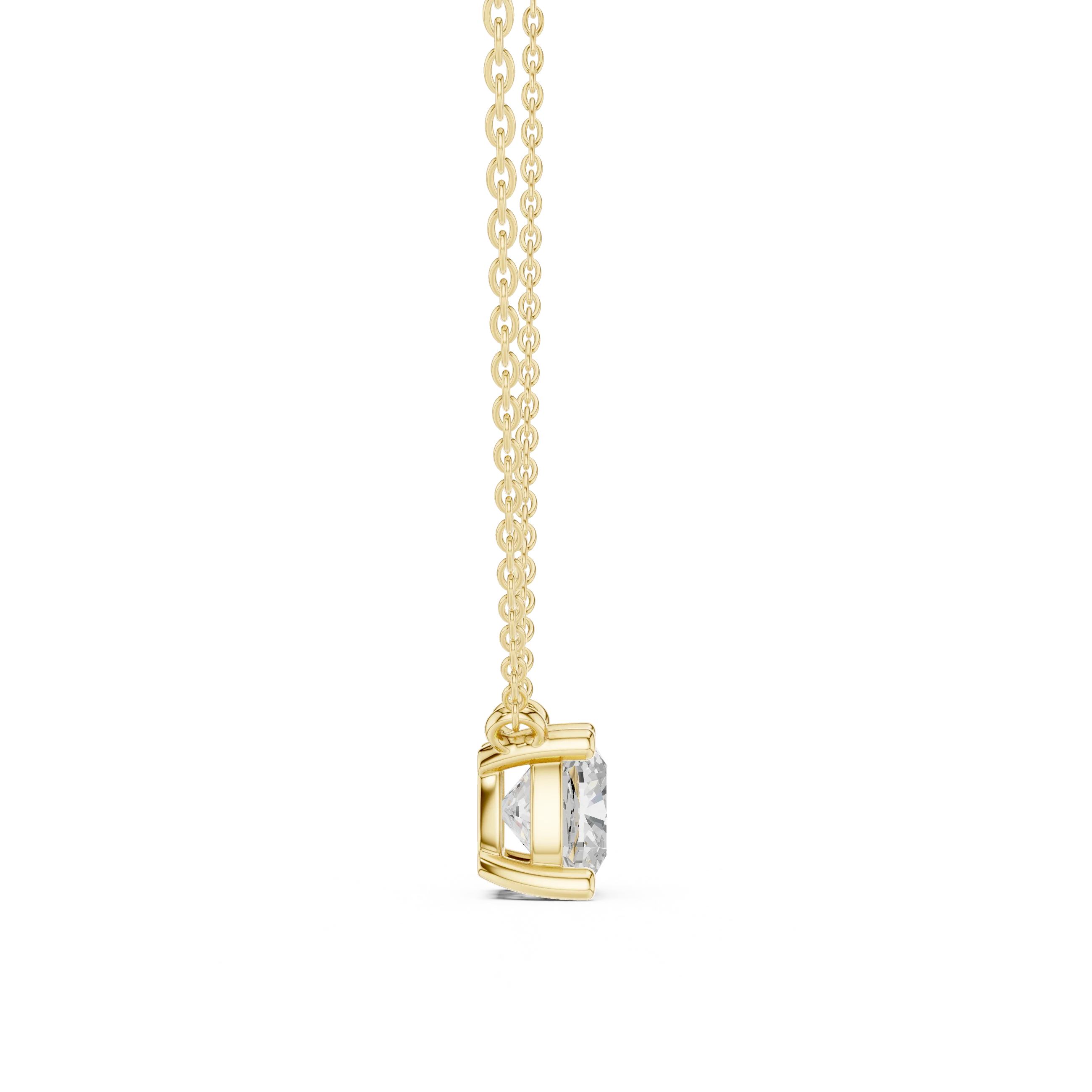 Cushion Grace Solitaire Diamond Pendant