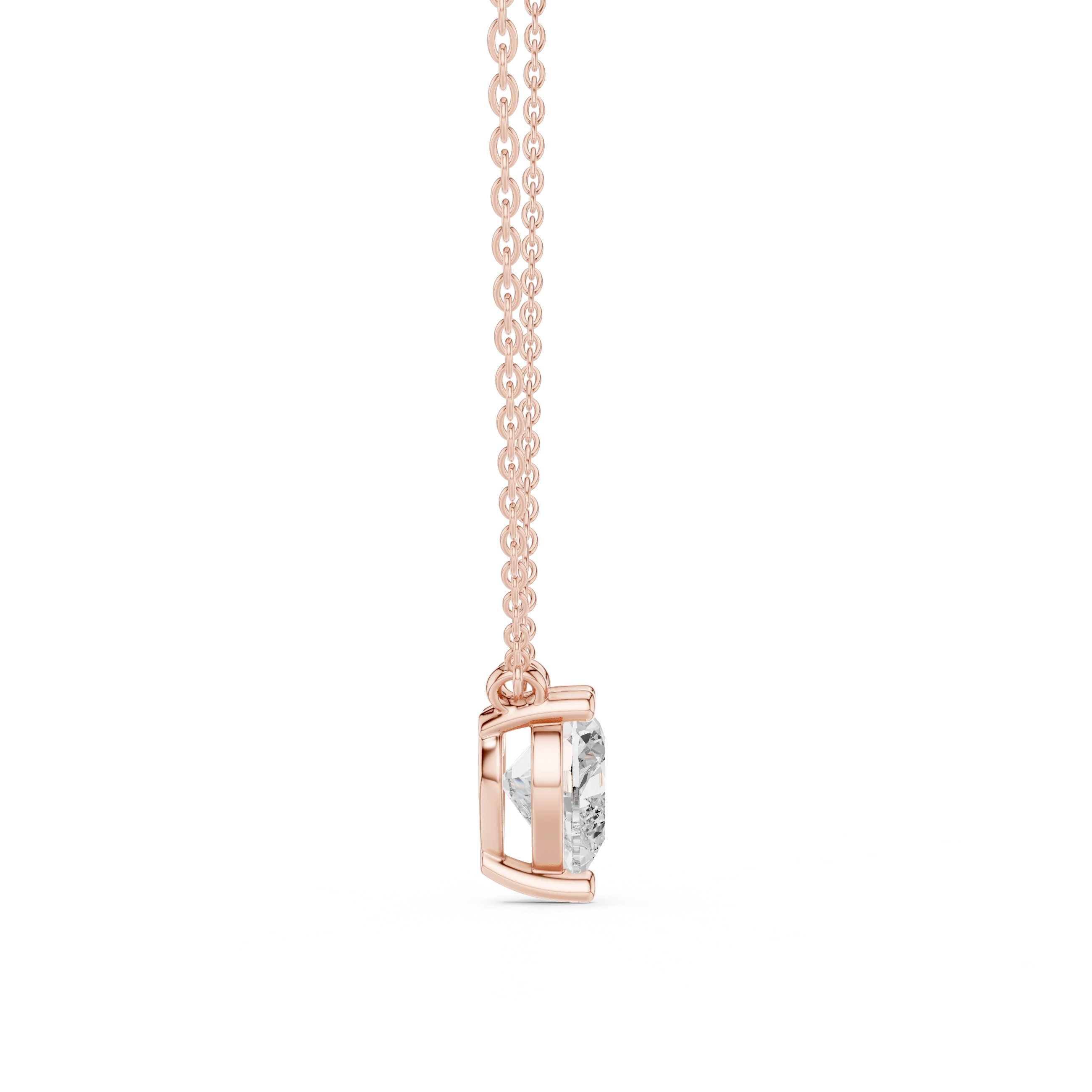 Pure Heart Solitaire Diamond Pendant