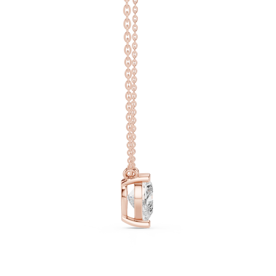 Pure Heart Solitaire Diamond Pendant