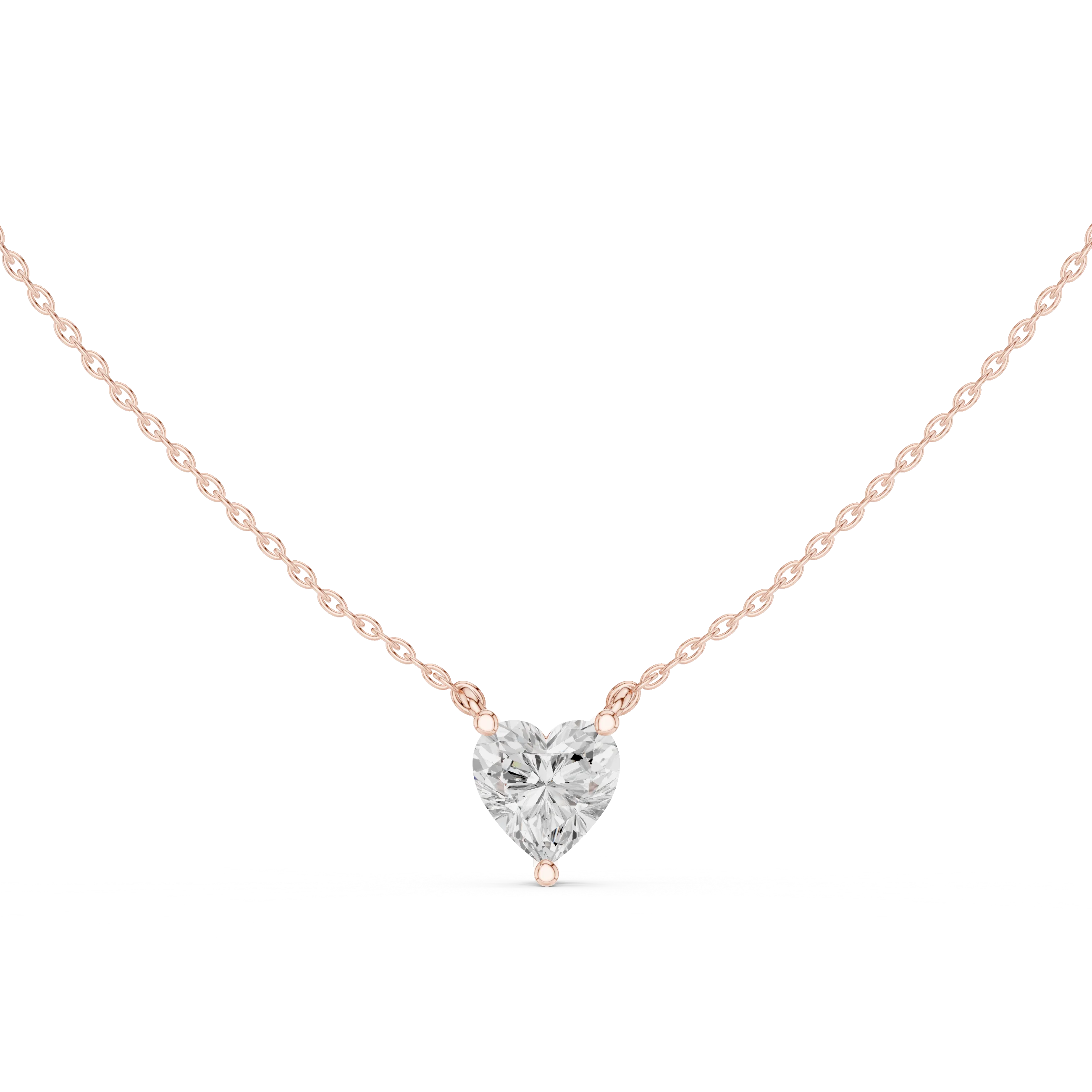 Pure Heart Solitaire Diamond Pendant