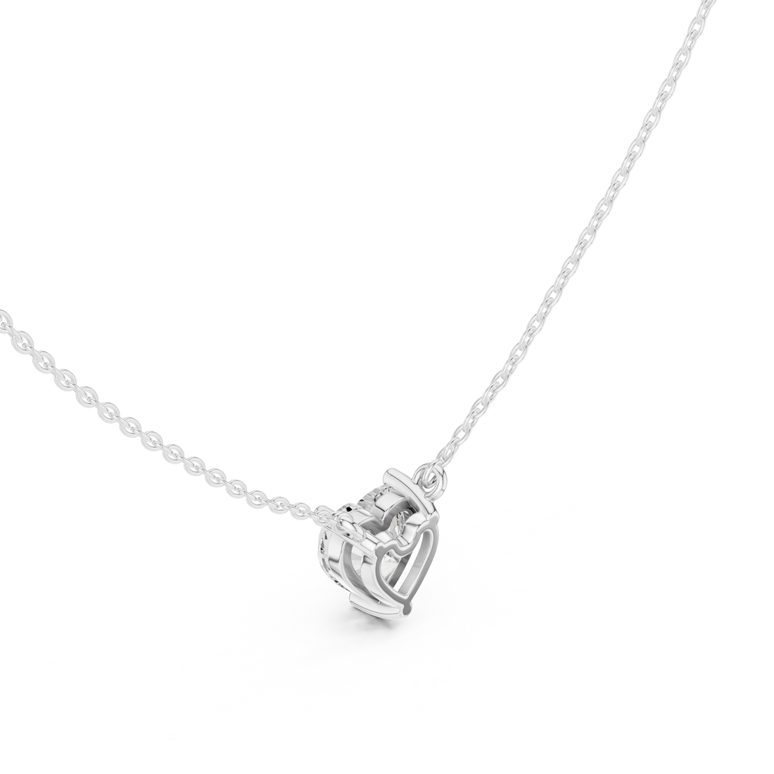 Pure Heart Solitaire Diamond Pendant