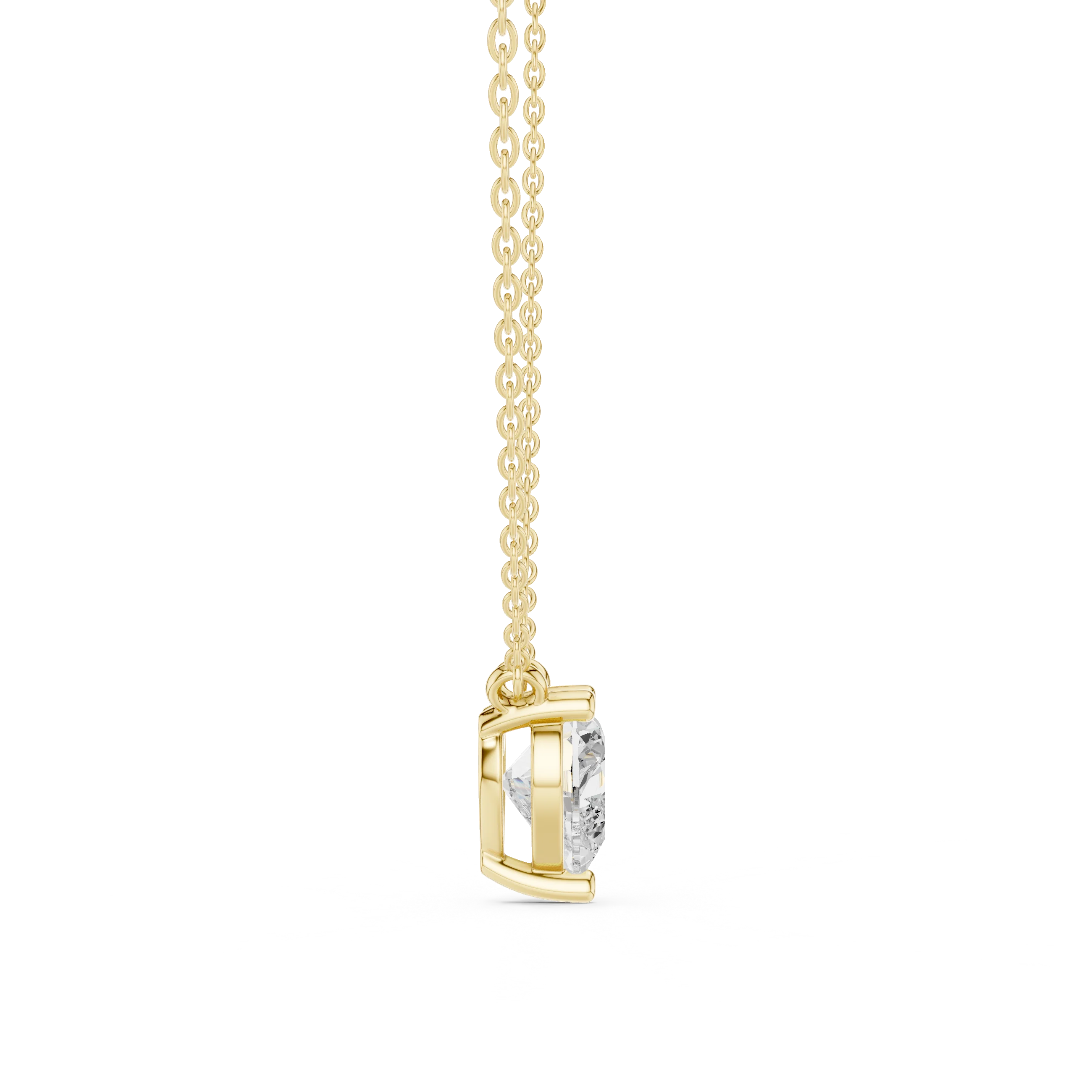 Pure Heart Solitaire Diamond Pendant