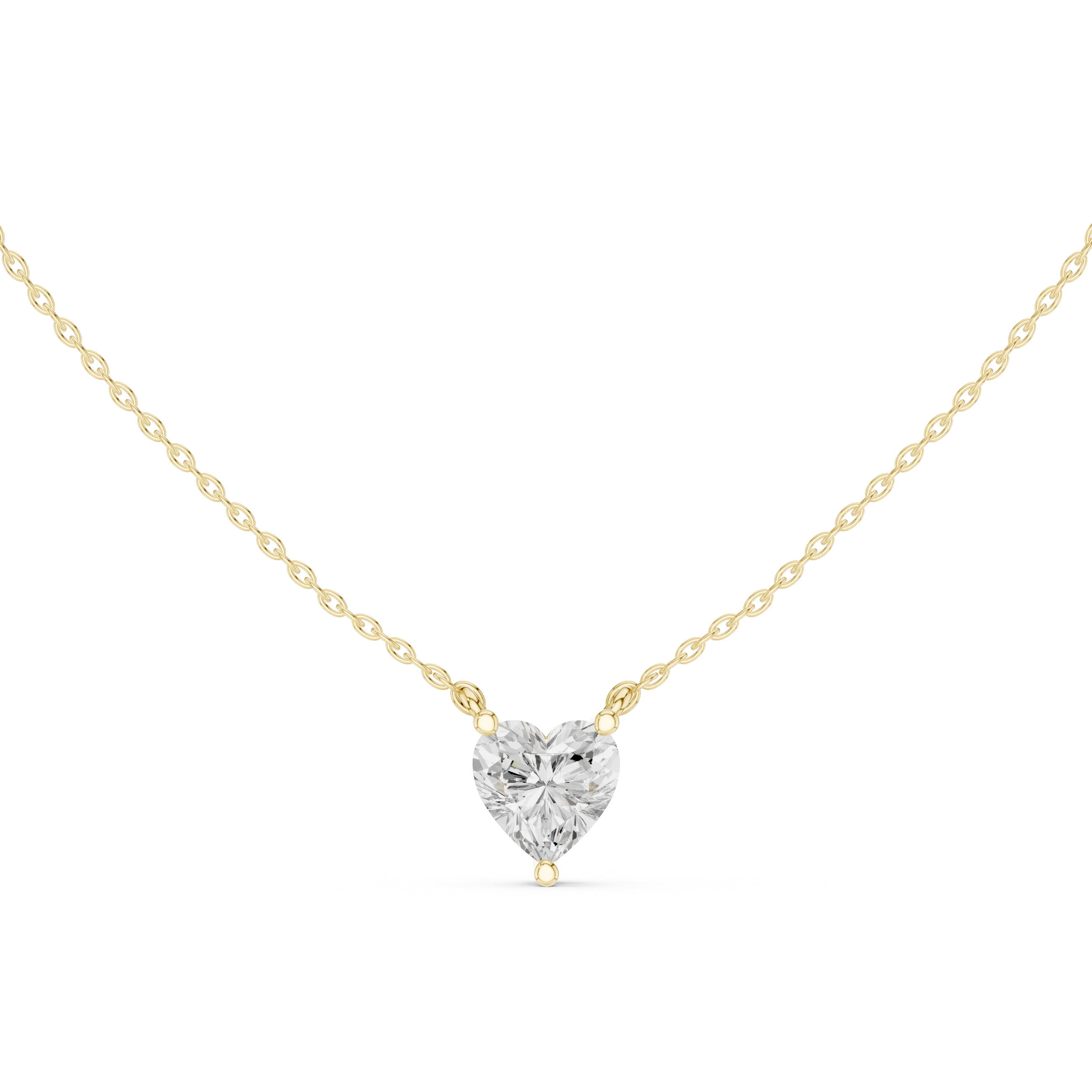 Pure Heart Solitaire Diamond Pendant