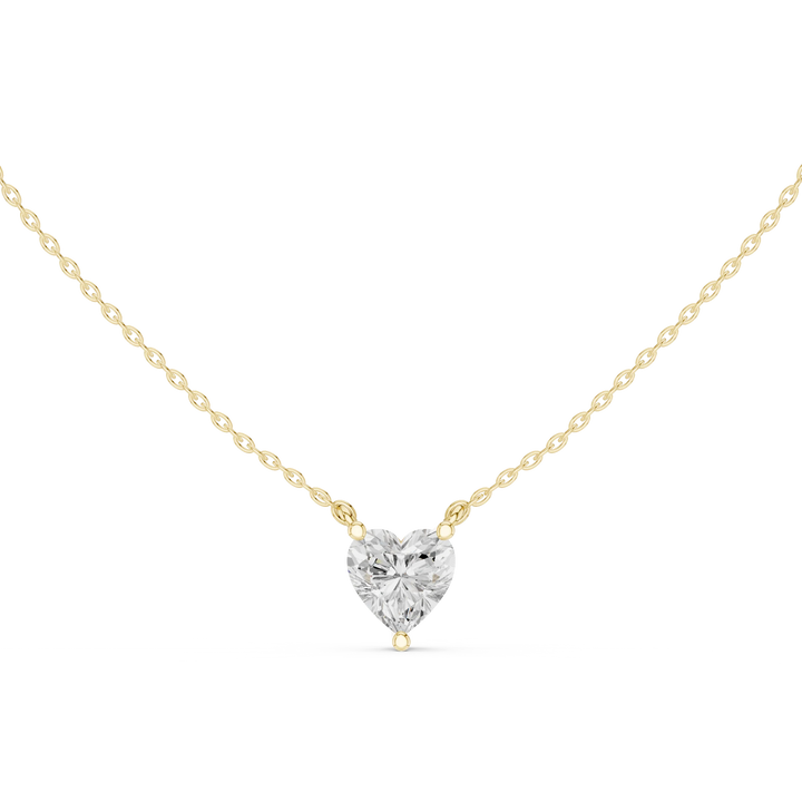 Pure Heart Solitaire Diamond Pendant