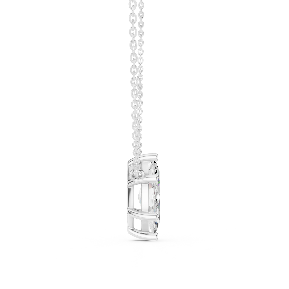 Marquise Grace Solitaire Diamond Pendant