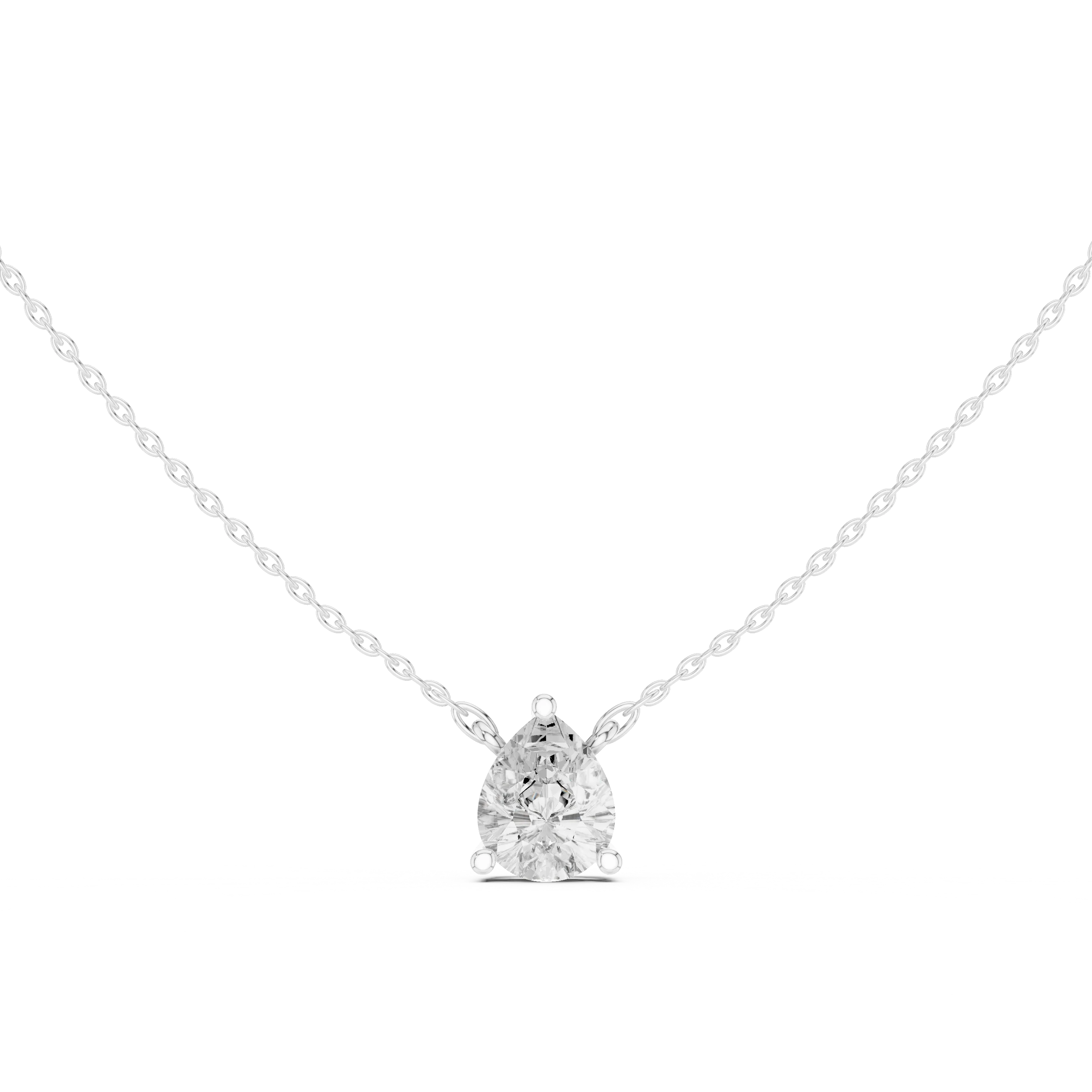 Grace Drop Pear Diamond Pendant