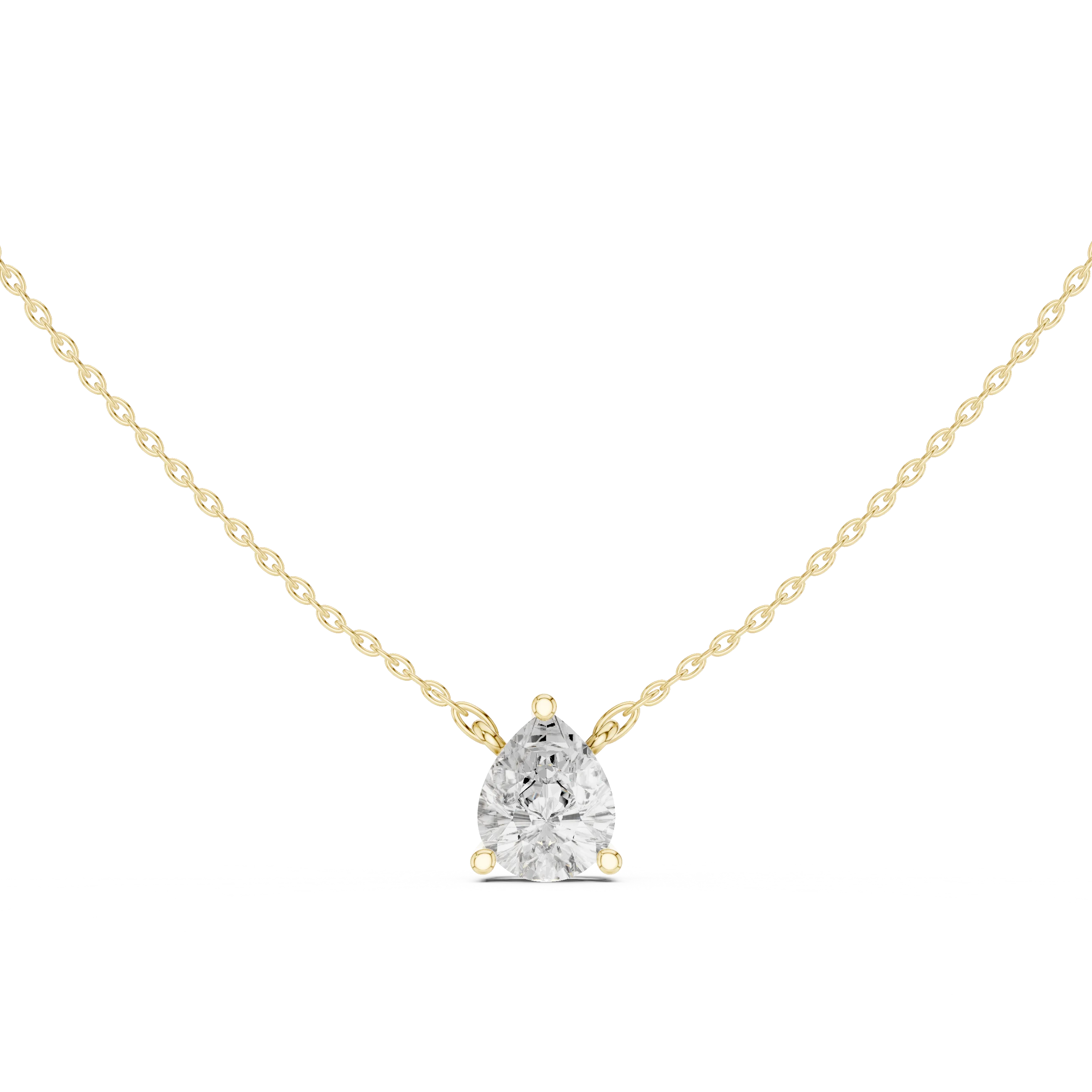Grace Drop Pear Diamond Pendant