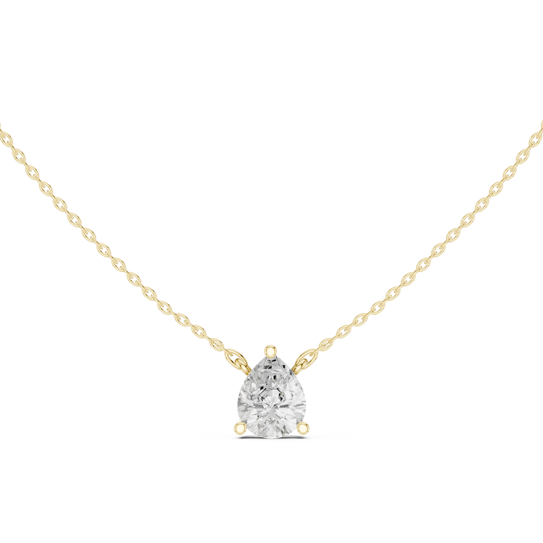 Grace Drop Pear Diamond Pendant