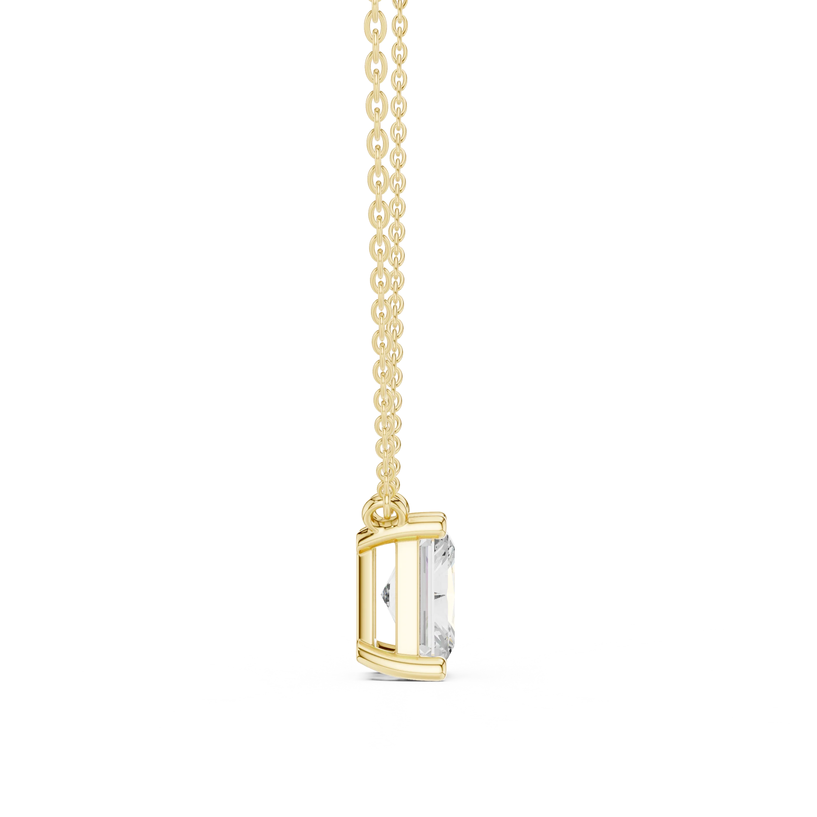 Radiant Grace Solitaire Diamond Pendant
