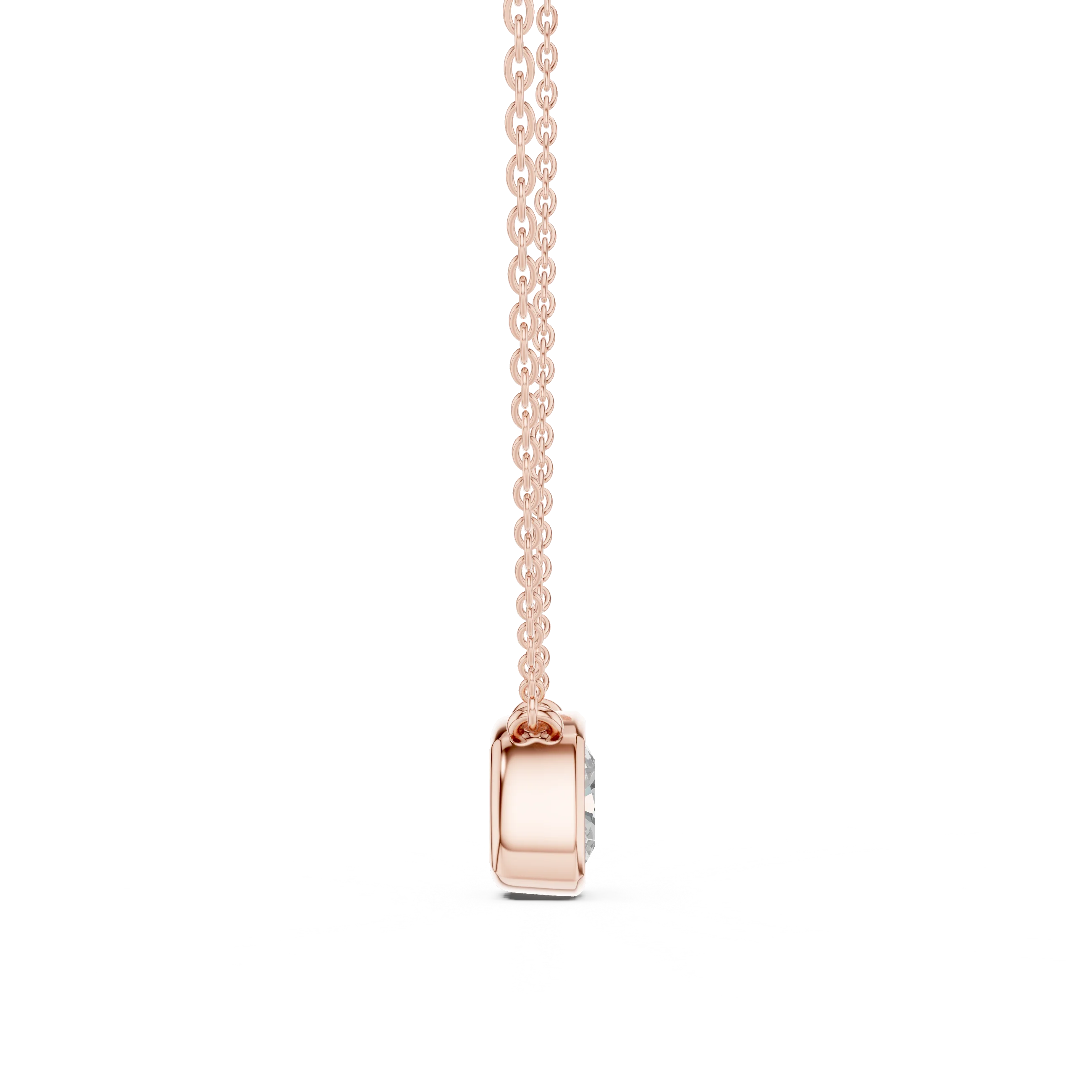Aurora Cushion Bezel Diamond Pendant