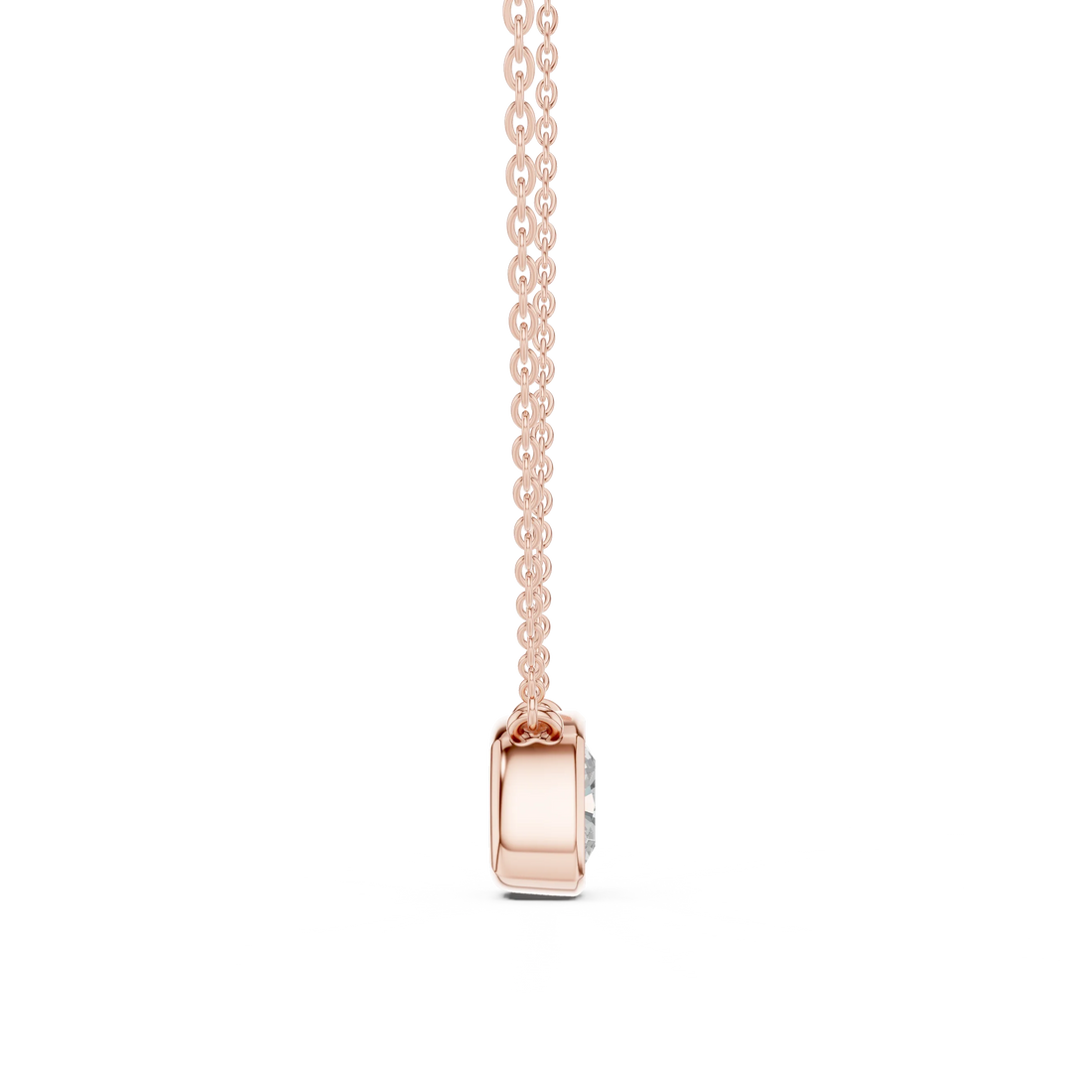 Aurora Cushion Bezel Diamond Pendant