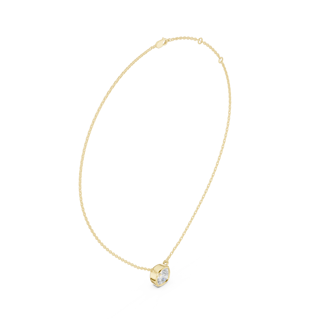 Aurora Cushion Bezel Diamond Pendant