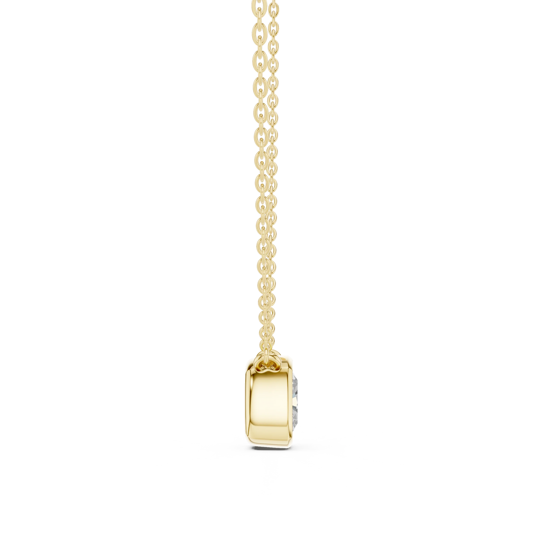 Aurora Cushion Bezel Diamond Pendant
