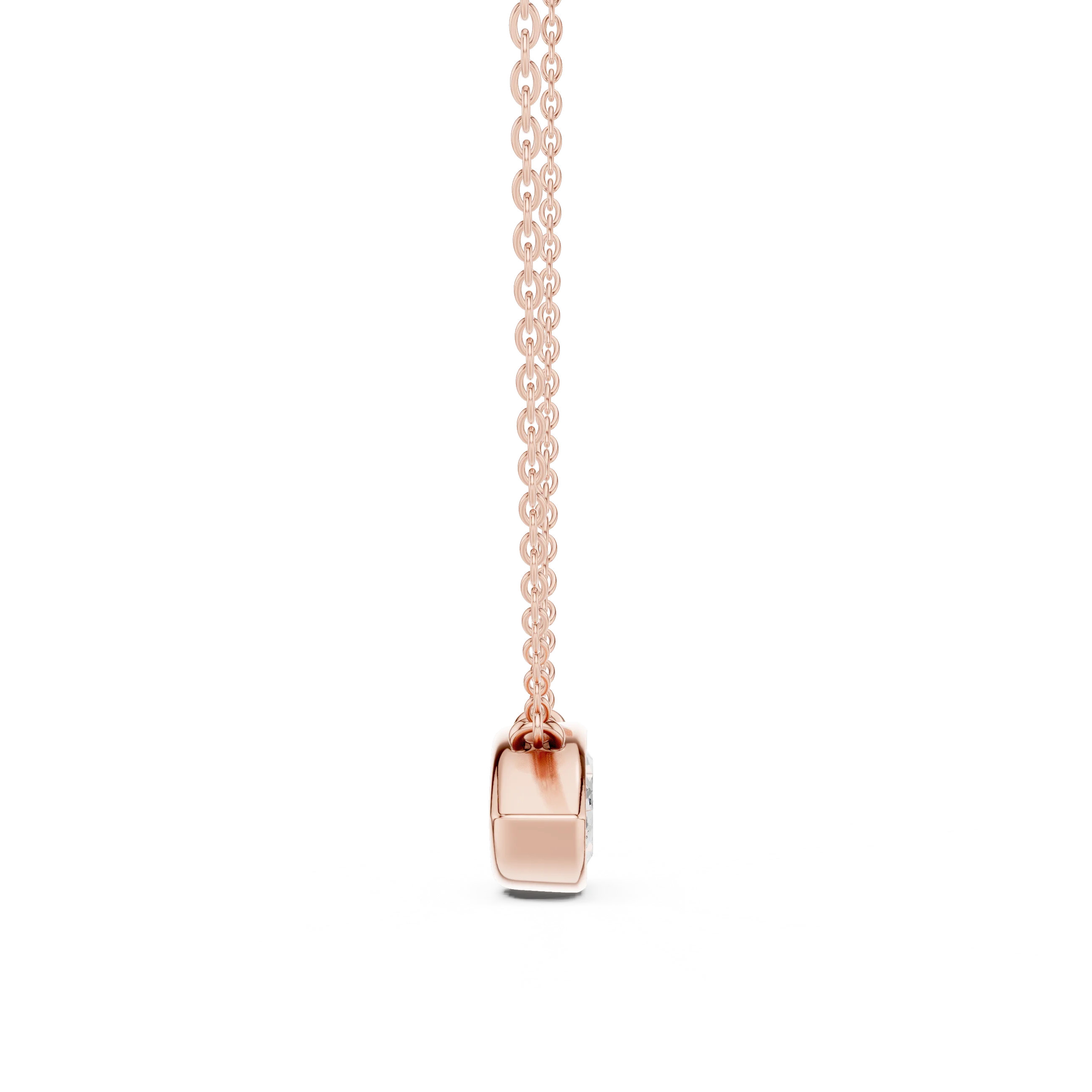 Marquise Aura Bezel Solitaire Diamond Pendant