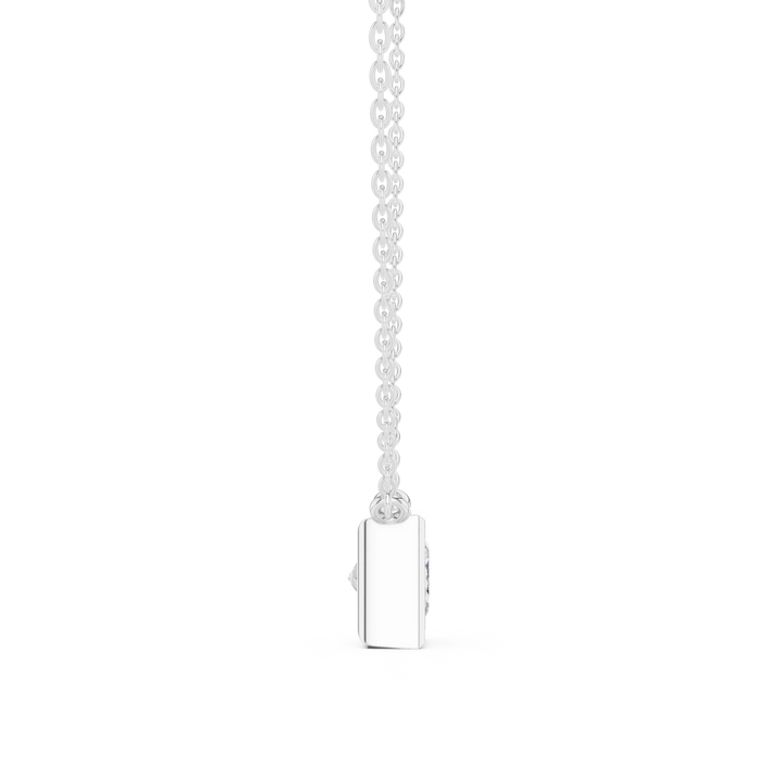 Princess Frame Solitaire Diamond Pendant