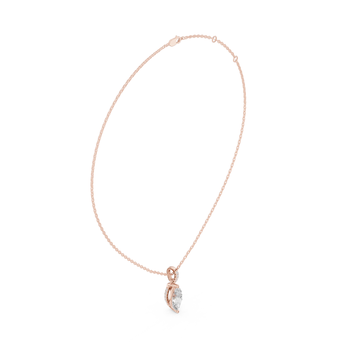 Astra Marquise Solitaire Diamond Pendant