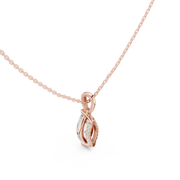 Astra Marquise Solitaire Diamond Pendant