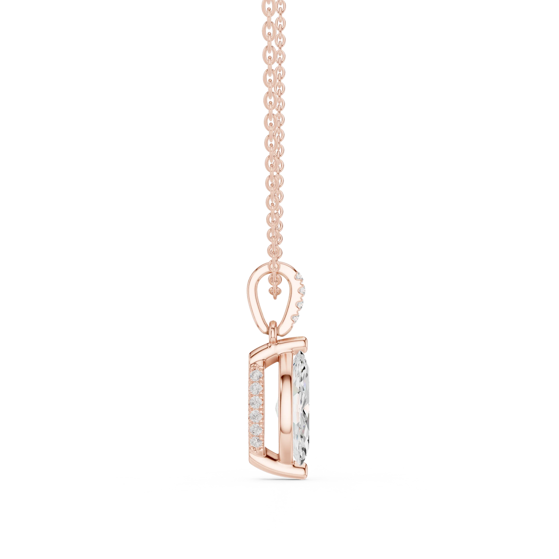 Astra Marquise Solitaire Diamond Pendant