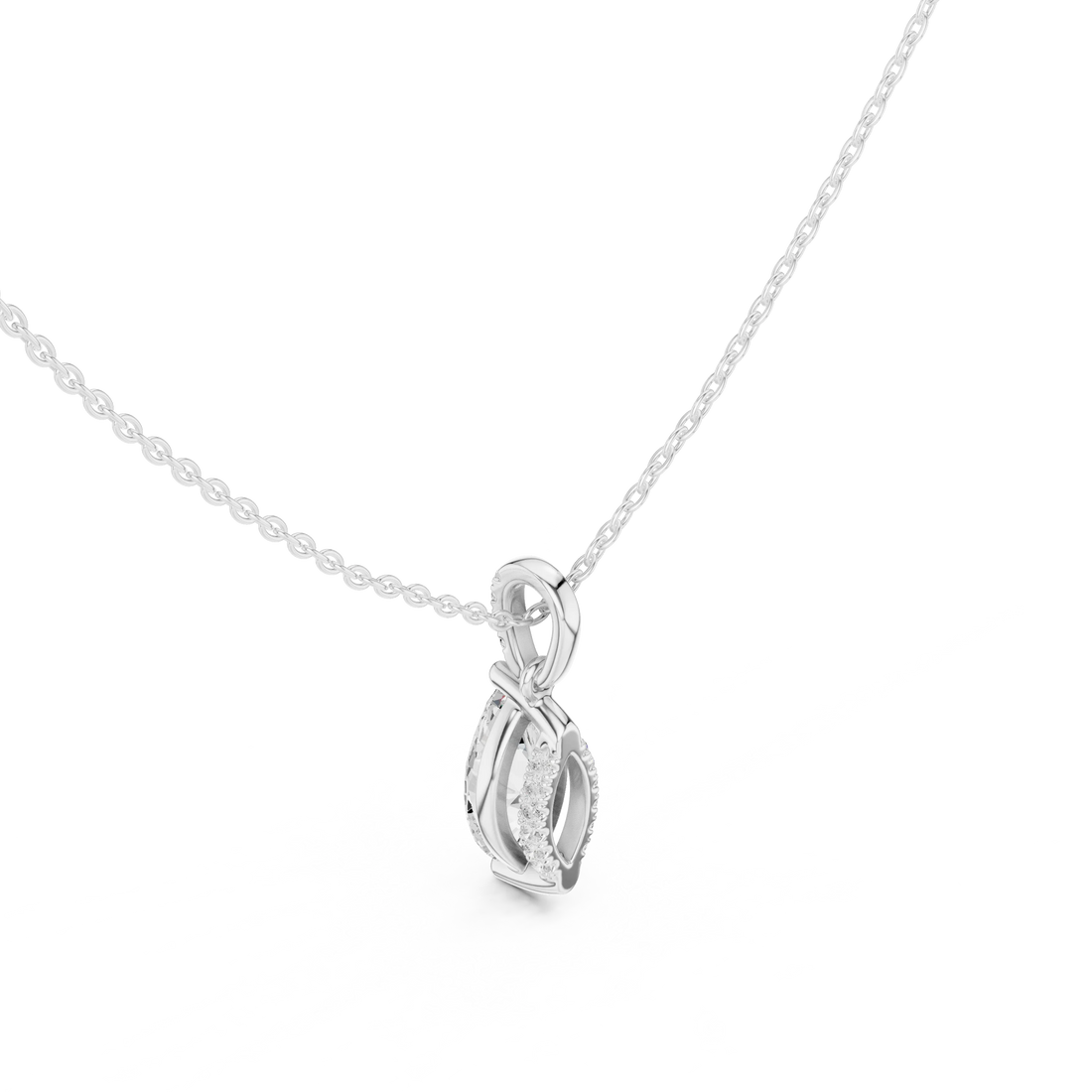 Astra Marquise Solitaire Diamond Pendant
