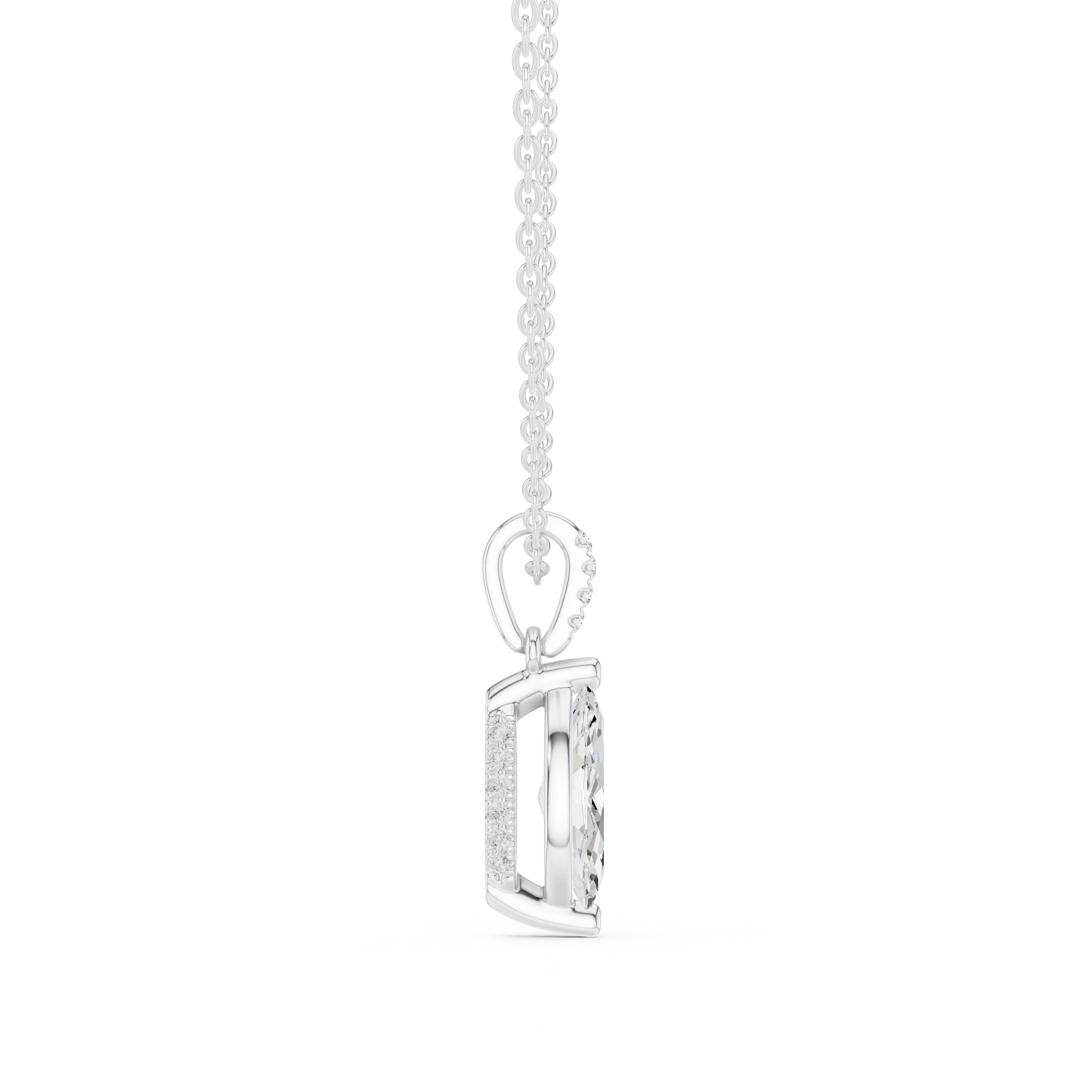 Astra Marquise Solitaire Diamond Pendant
