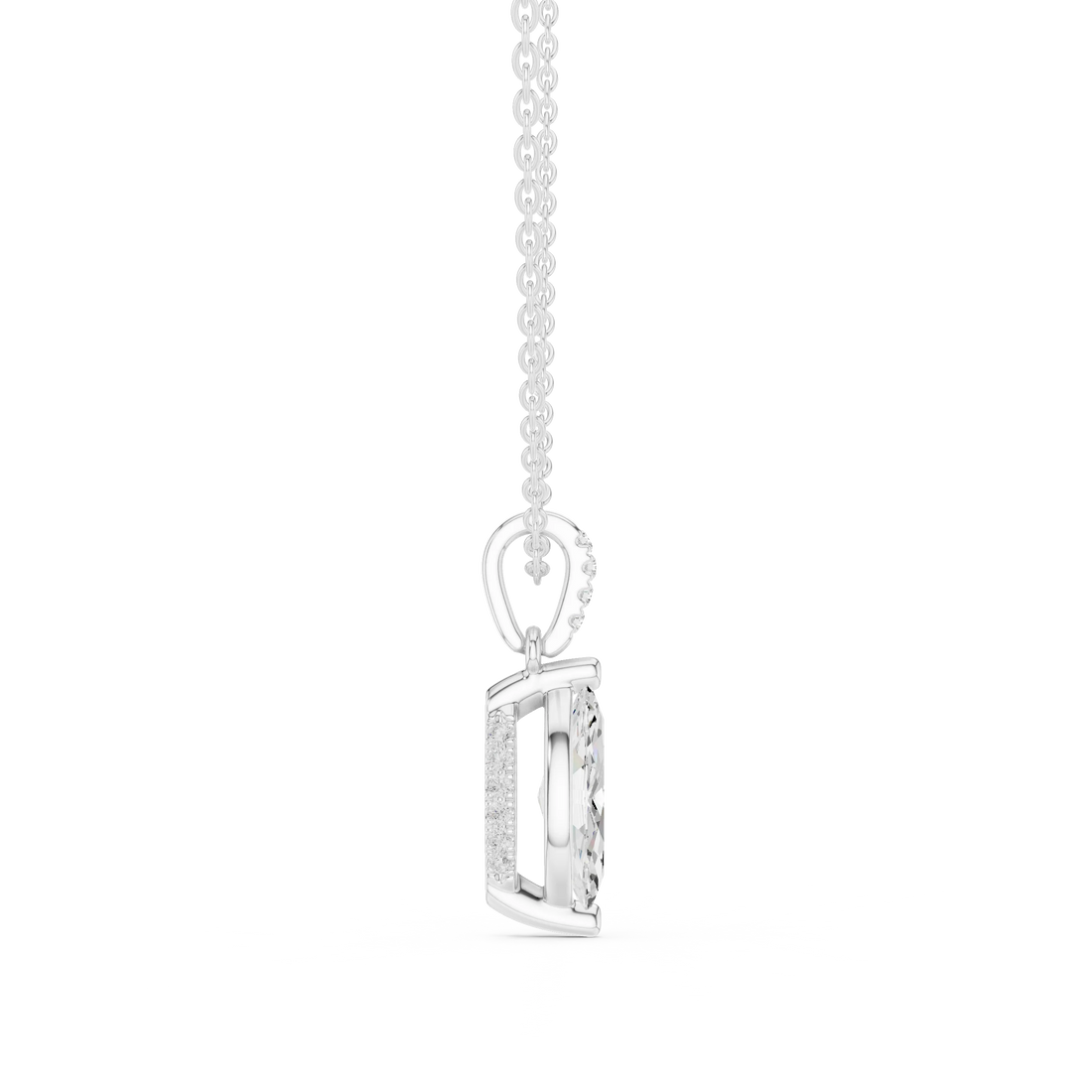 Astra Marquise Solitaire Diamond Pendant
