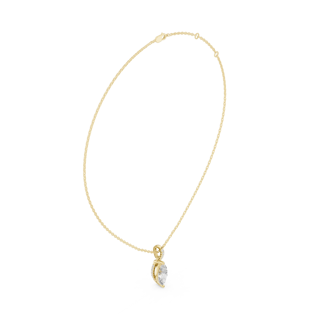 Astra Marquise Solitaire Diamond Pendant