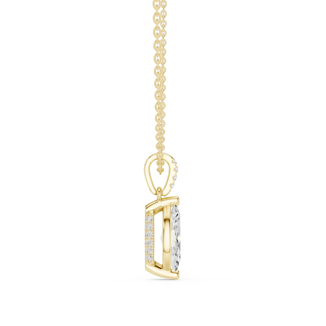 Astra Marquise Solitaire Diamond Pendant