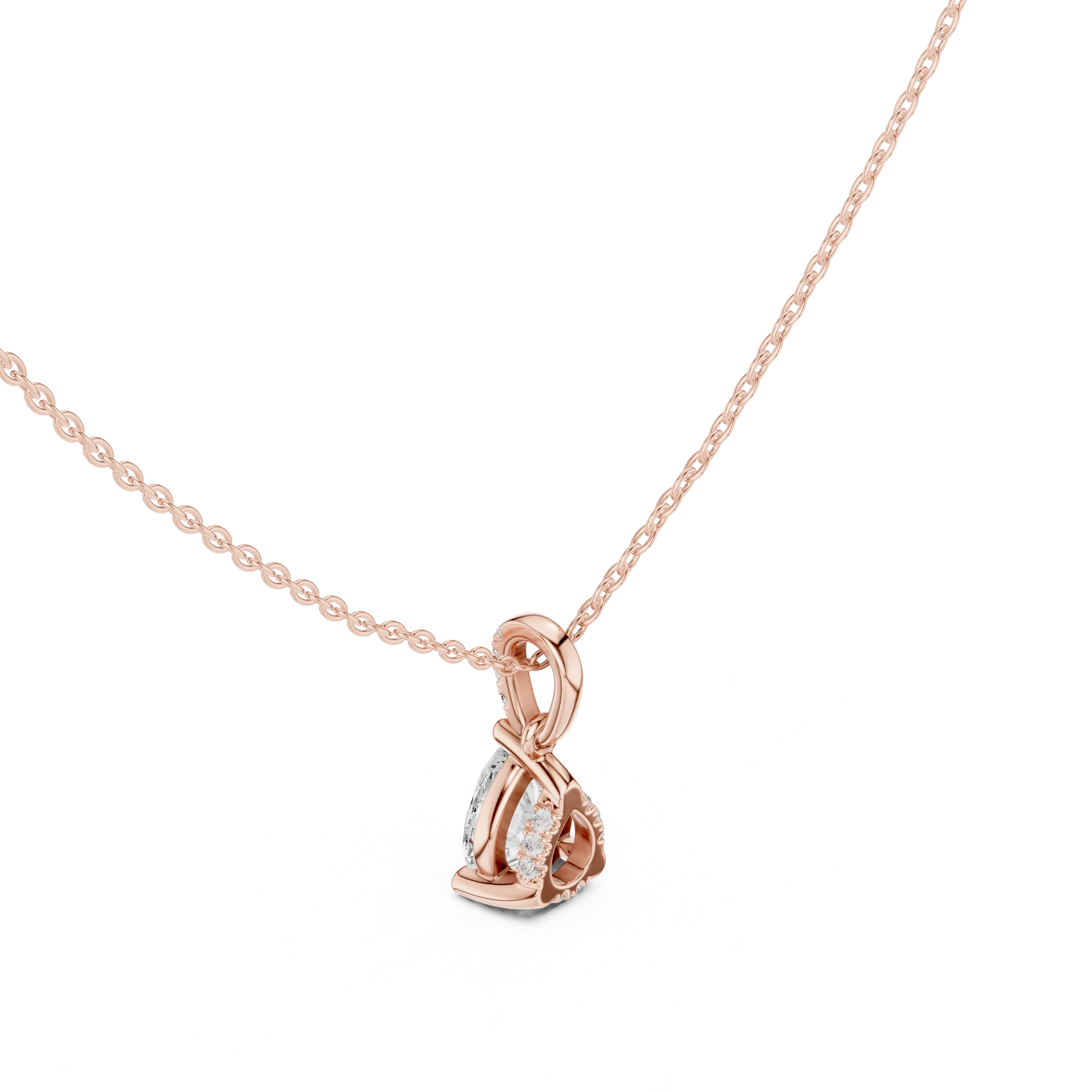 Seraphina Pear Solitaire Diamond Pendant