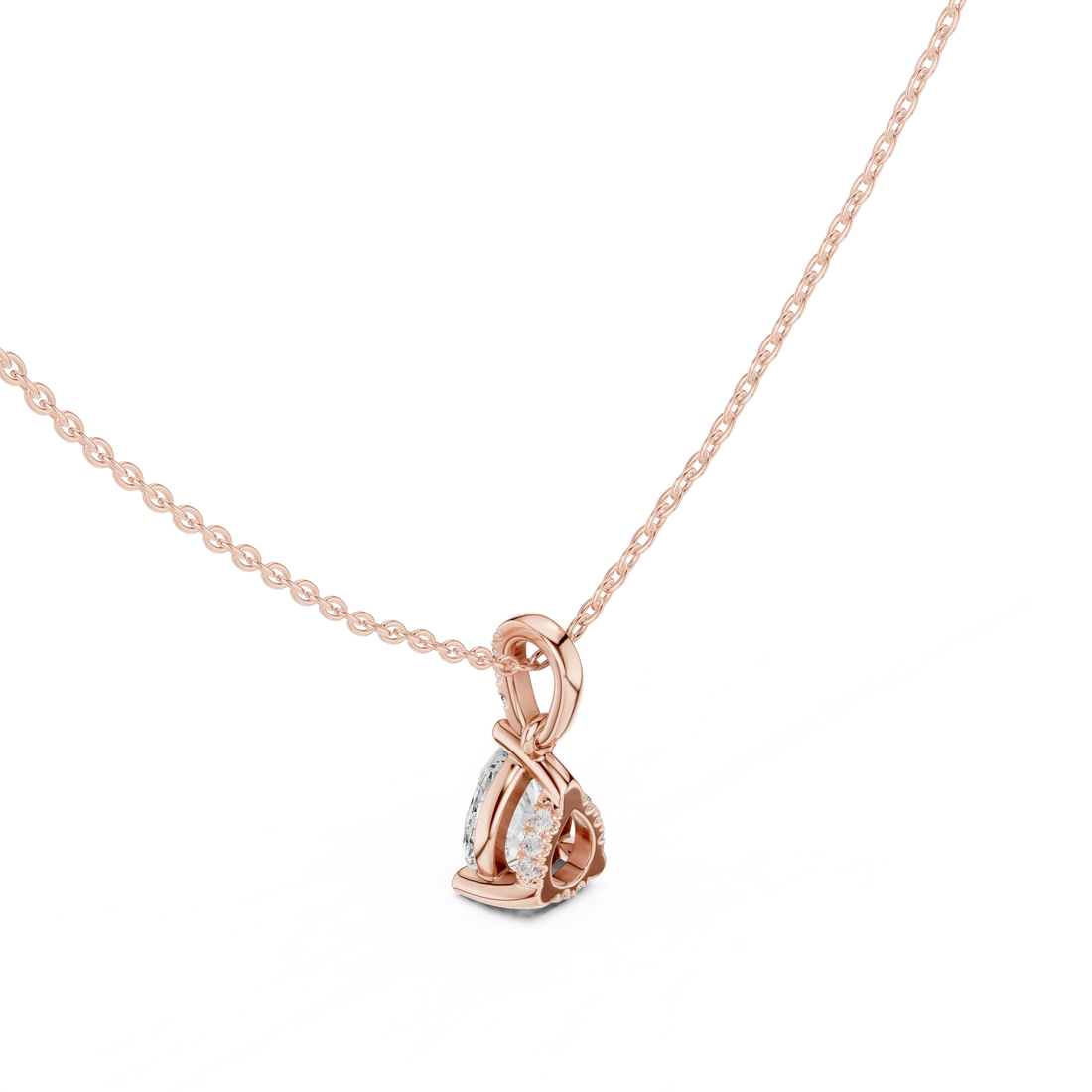 Seraphina Pear Solitaire Diamond Pendant