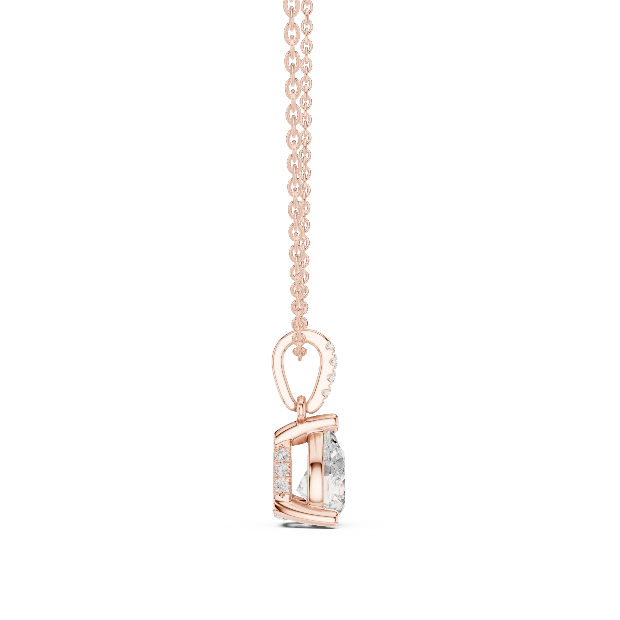 Seraphina Pear Solitaire Diamond Pendant